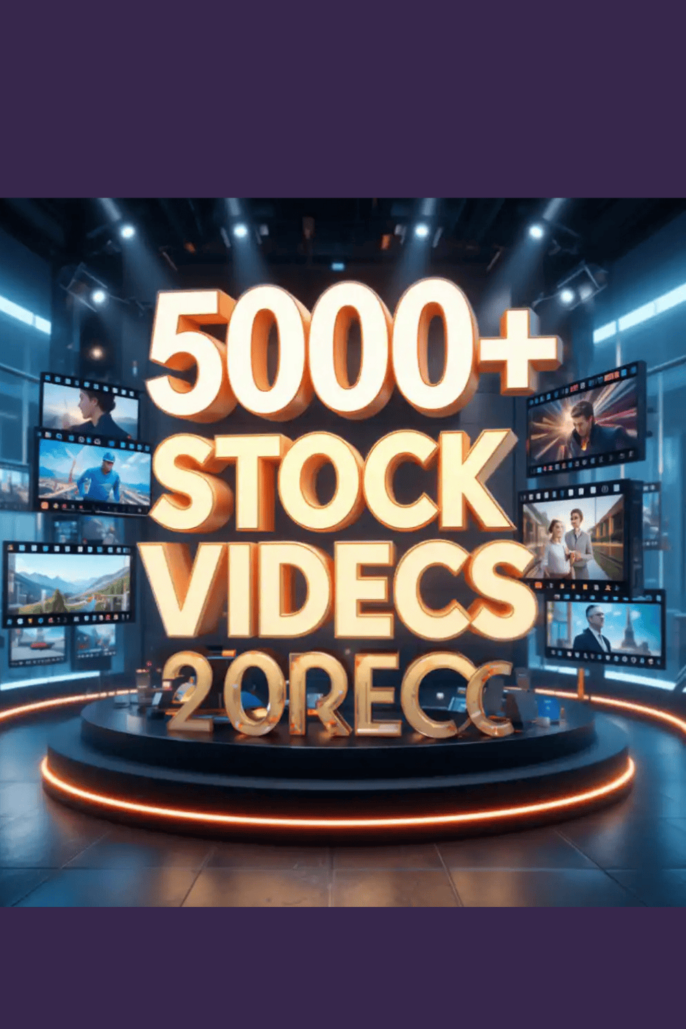 5000+ Stock Video Footage Bundle – HD & 4K Clips for YouTube, Ads, Reels & Commercial Projects pinterest preview image.