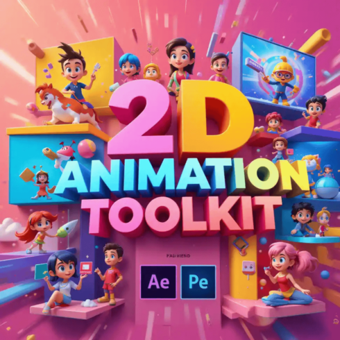 2D Animation Toolkit – Complete Bundle for Beginners & Professionals cover image.
