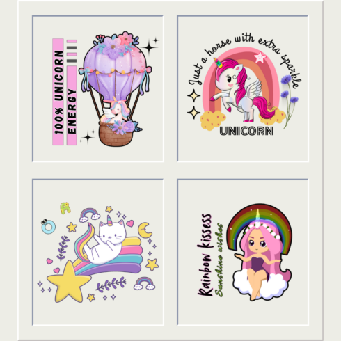 25 unicorn tshirt design for kids cover image.
