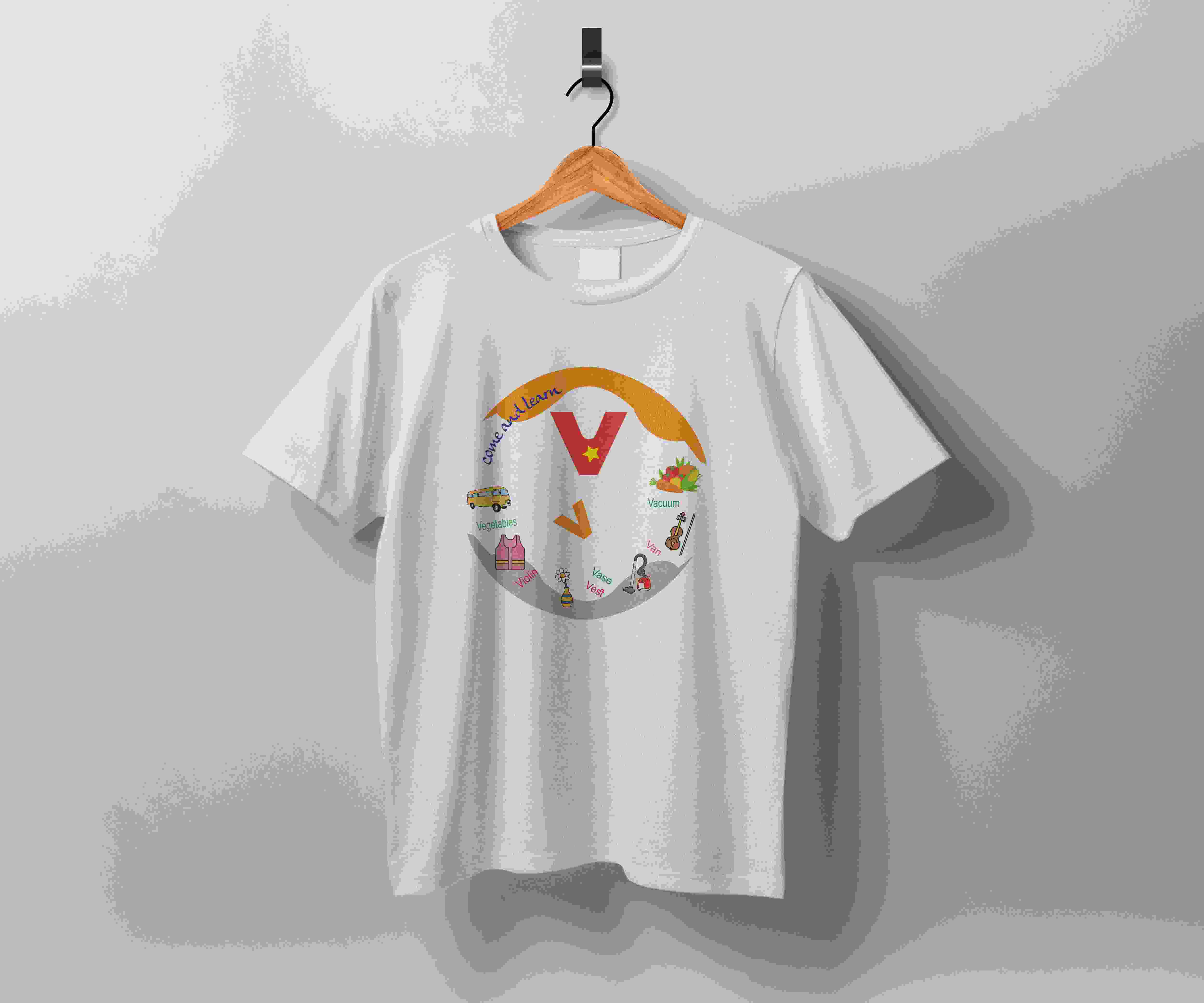 v letter tshirt 53
