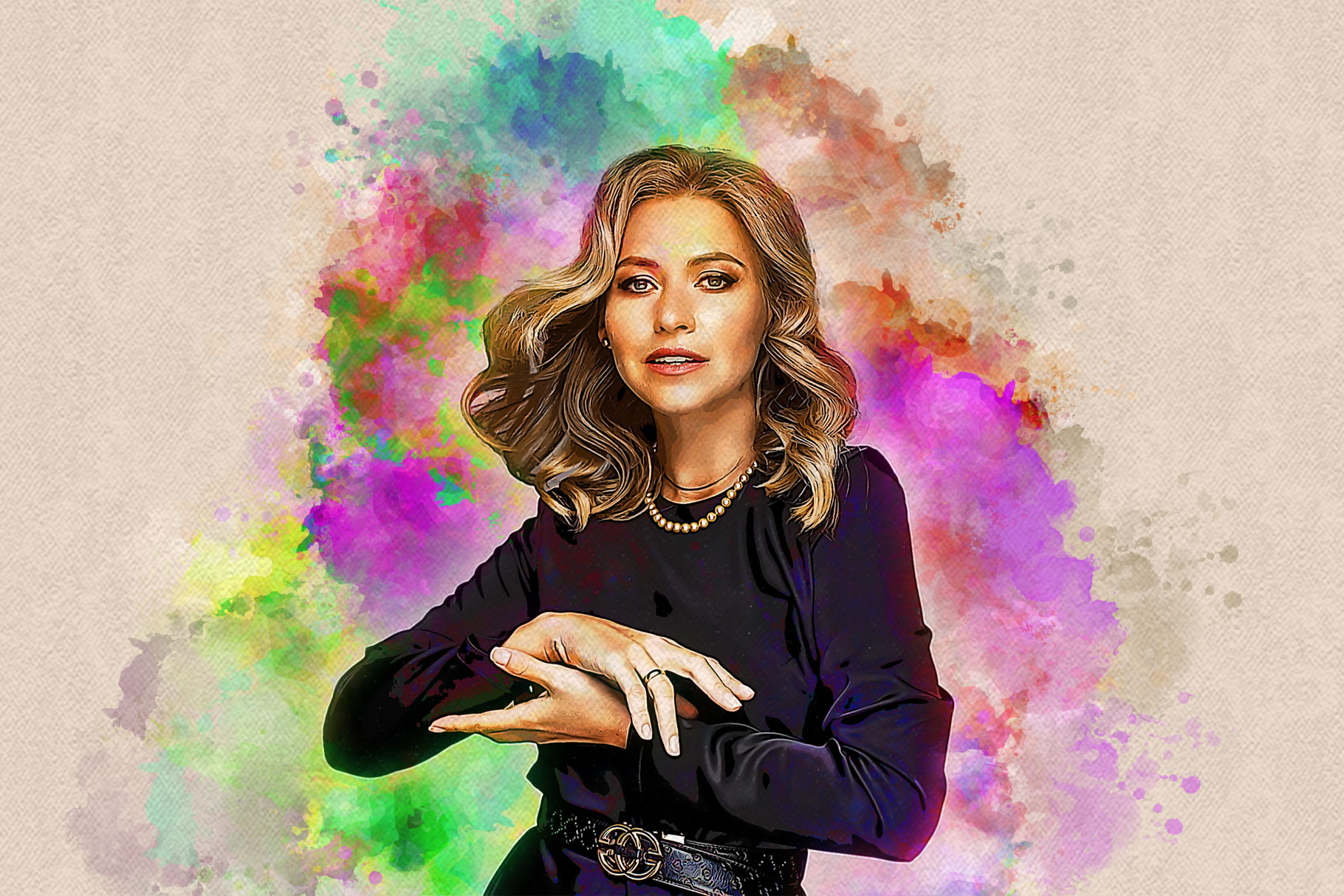watercolor brush art photoshop action a 593