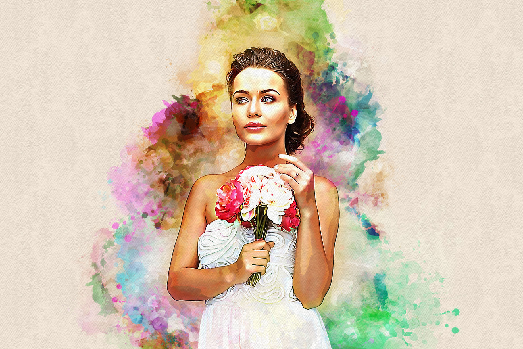 watercolor brush art photoshop action d 151