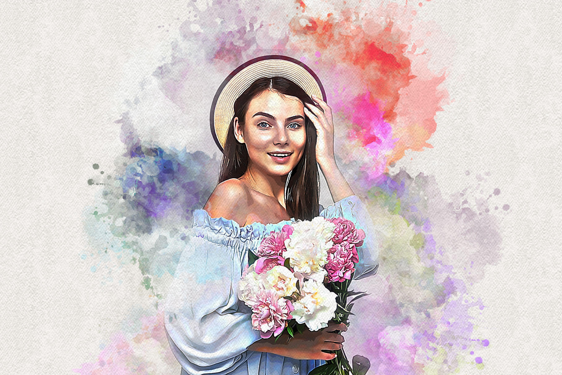 watercolor brush art photoshop action h 751