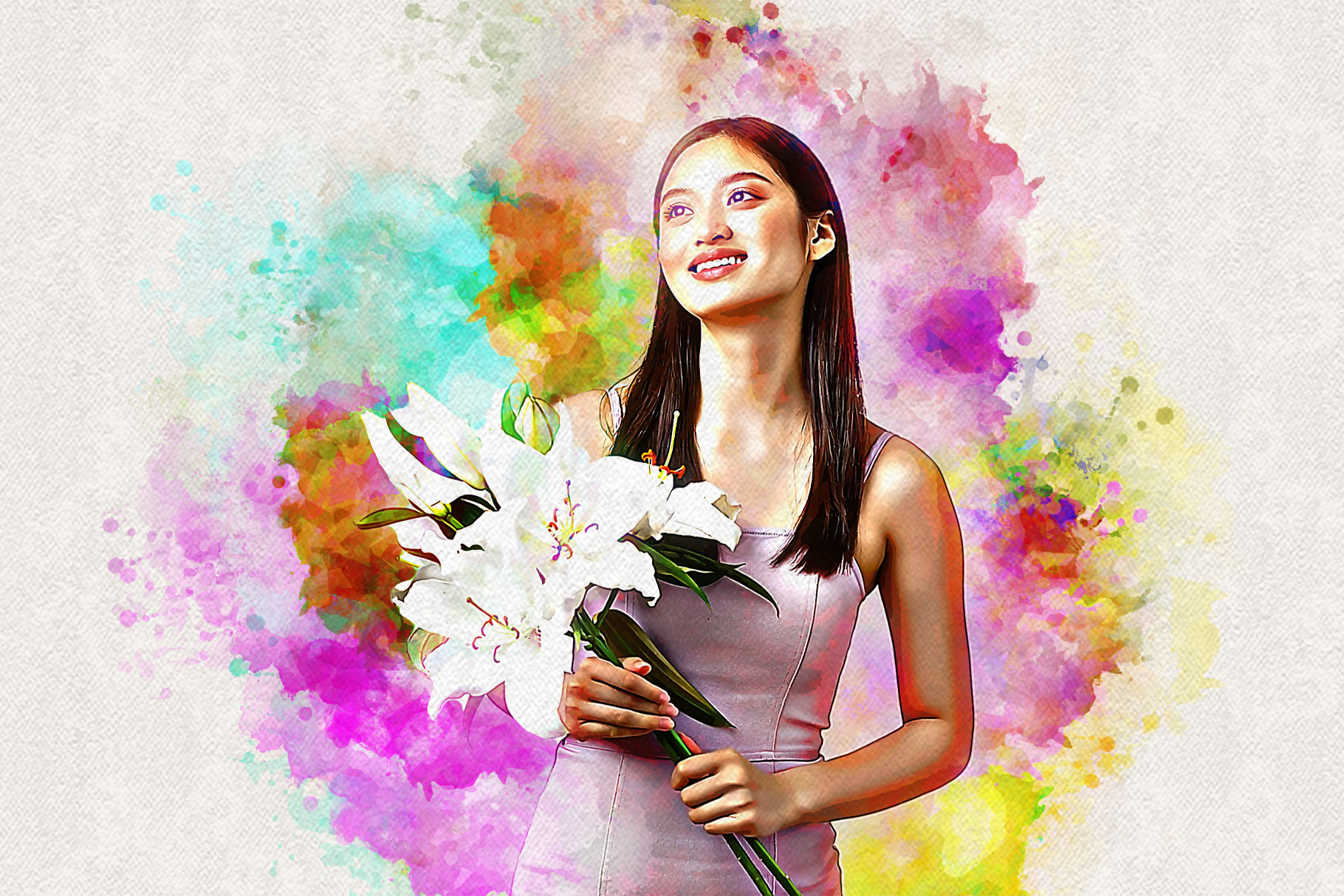 watercolor brush art photoshop action k 525