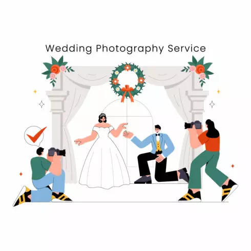 10 Wedding Photography Service Illustration cover image.