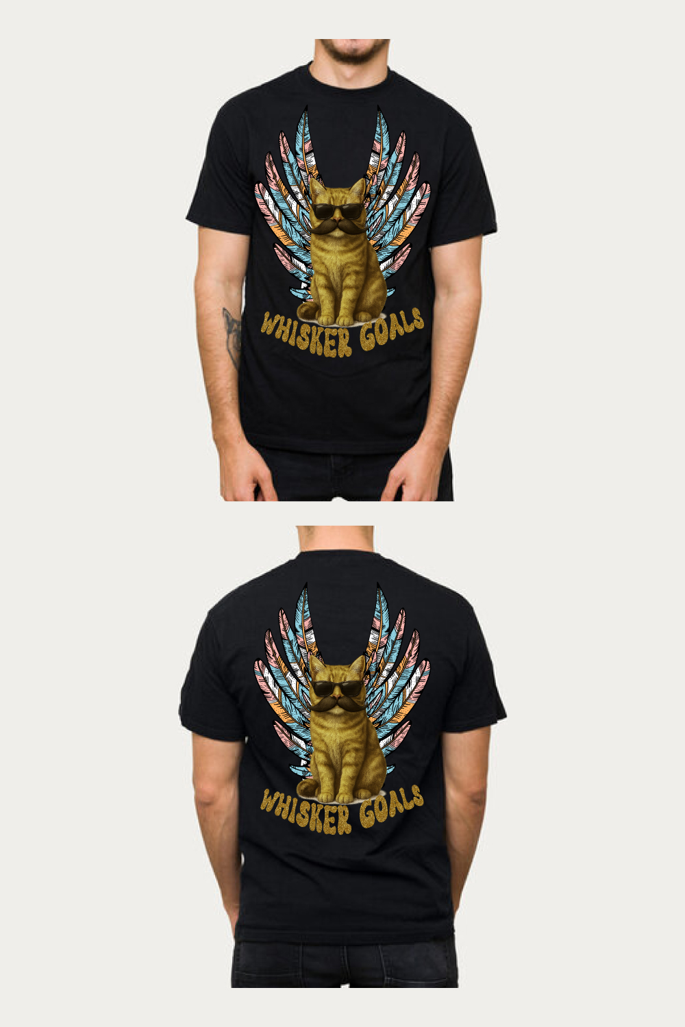 WHISKER GOALS t-shirt pinterest preview image.