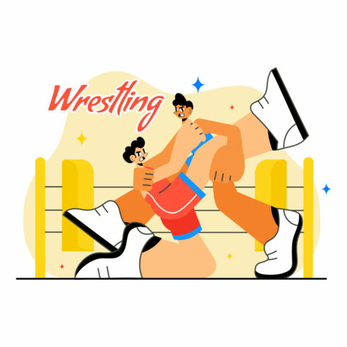 10 Wrestling Sport Illustration cover image.