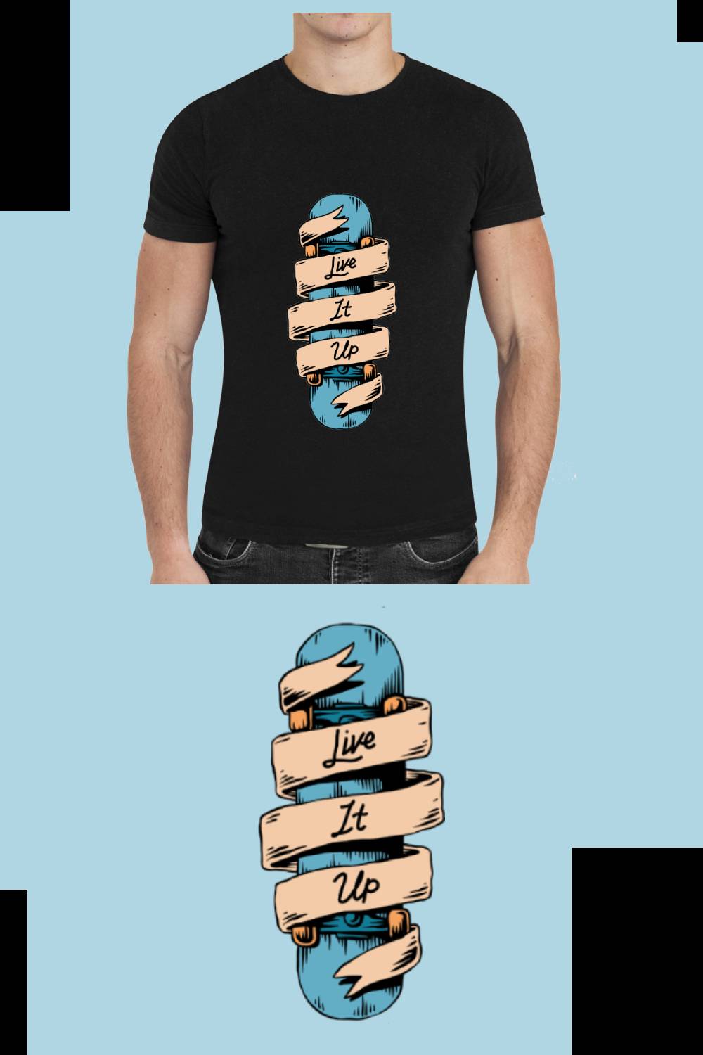 Stylish T-Shirt, T-shirt Cool Design pinterest preview image.