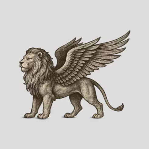 Lion T-Shirt & Logo Design Template | Bold & Majestic Artwork cover image.