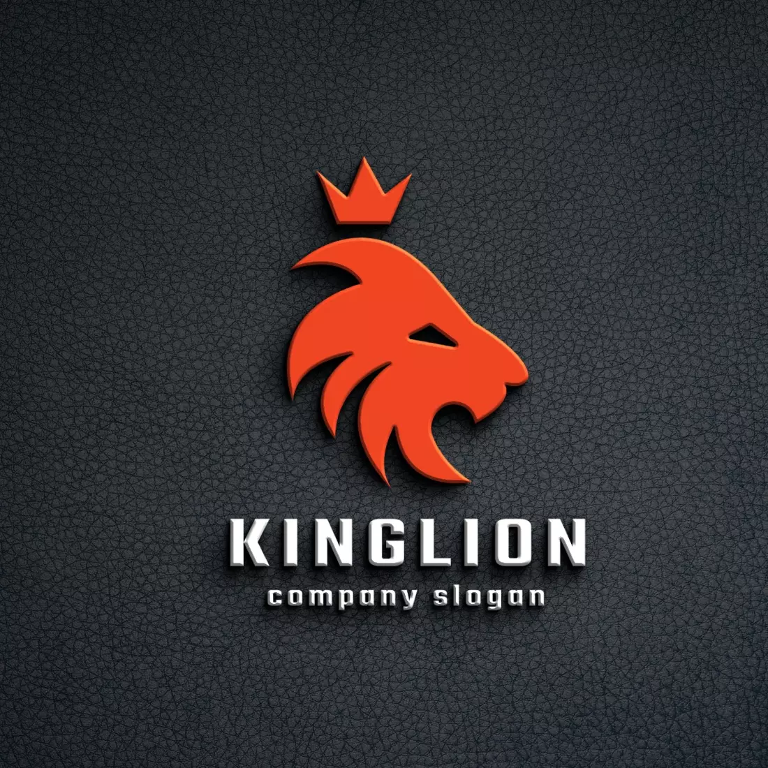 King Lion Head Logo preview image.