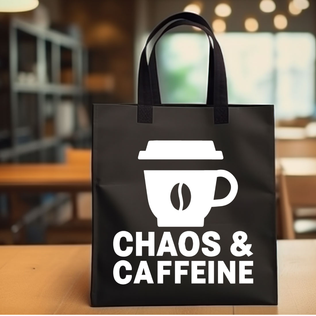 10+ Coffee & Chaos SVG Bundle – Funny Coffee Lover Quotes for T-Shirts & Mugs preview image.