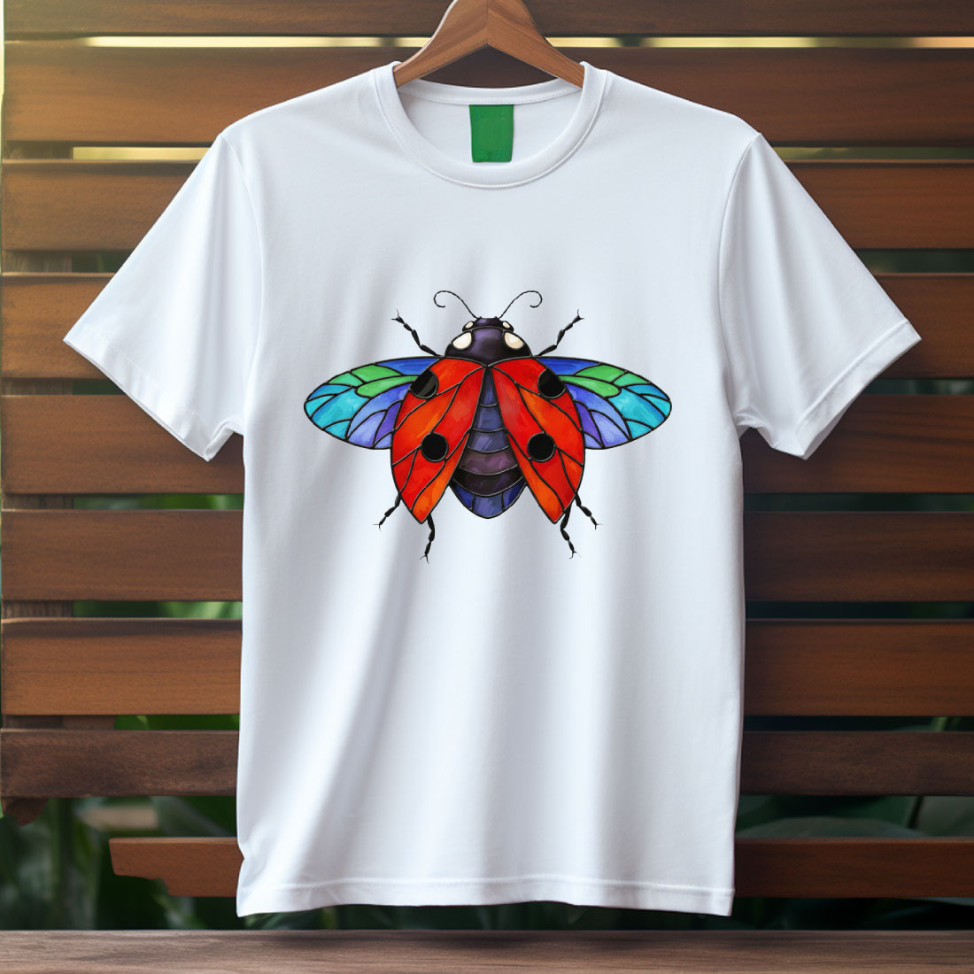 15+ Stained Glass Ladybug Sublimation PNG | Colorful High-Res Clipart Bundle preview image.
