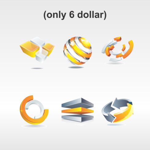 Digital 3D 6Logos Pack cover image.