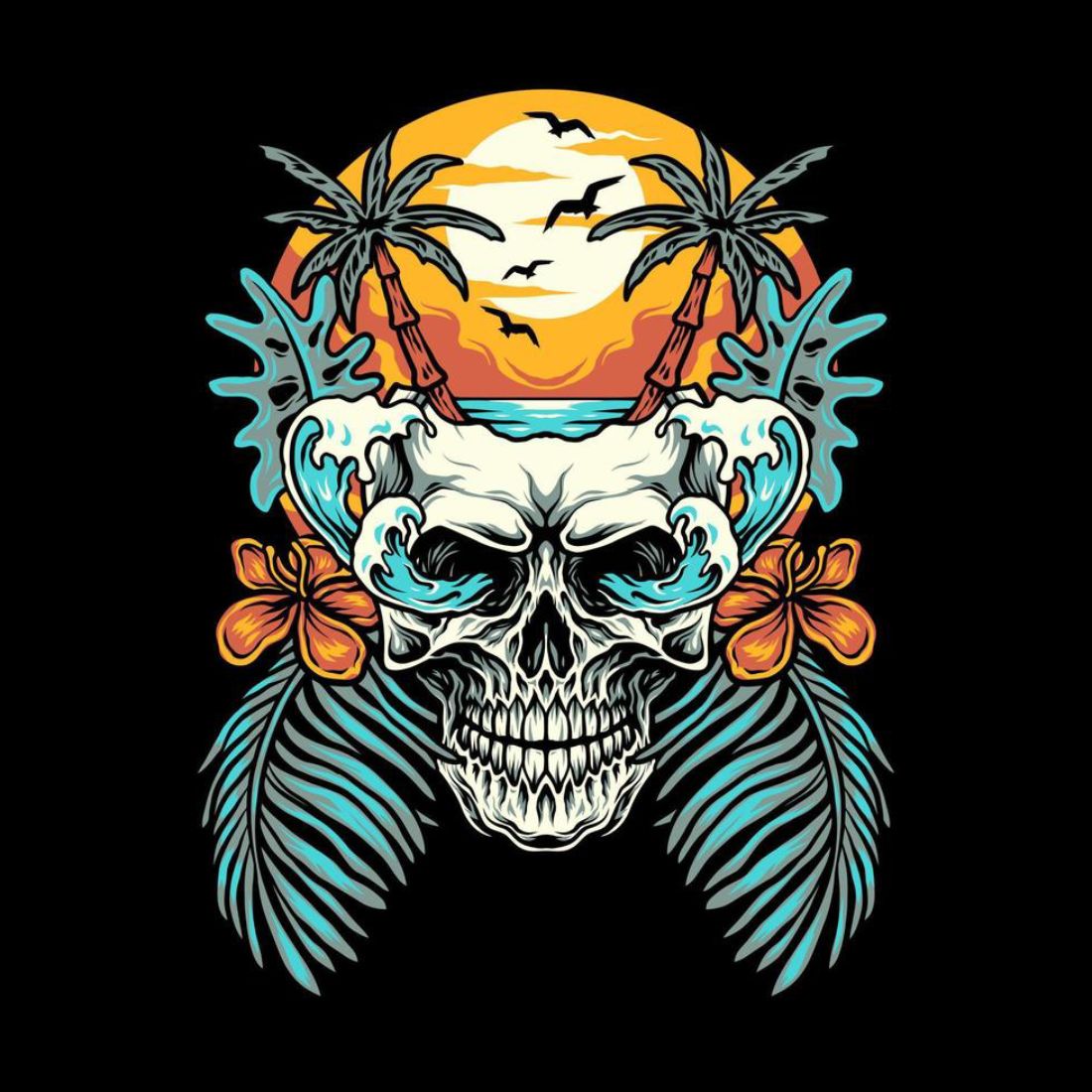 T Shirt Design Vector Art preview image.