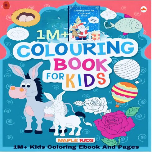 1M Kids Coloring Ebook And Pages For PLR MRR Get Access Ower 1MillonsKids Coloring Ebook And Pages cover image.