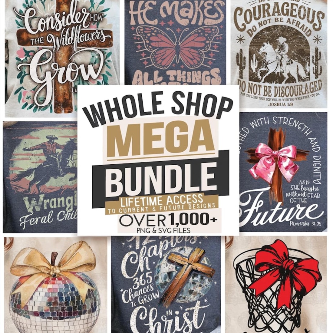 Whole Shop Bundle, POD Designs Bundle, Mega SVG PNG Bundle, png Whole Shop, Sublime Bundle, Printing png Bundle, Trendy png Bundles, svg preview image.