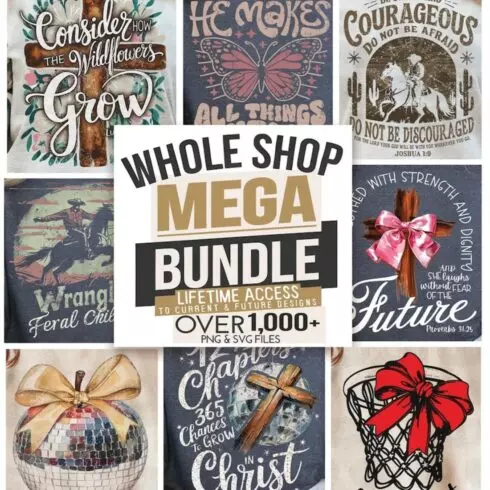 Whole Shop Bundle, POD Designs Bundle, Mega SVG PNG Bundle, png Whole Shop, Sublime Bundle, Printing png Bundle, Trendy png Bundles, svg cover image.