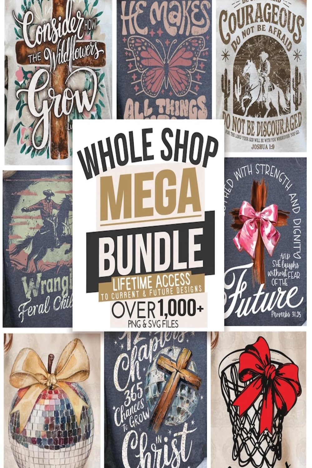 Whole Shop Bundle, POD Designs Bundle, Mega SVG PNG Bundle, png Whole Shop, Sublime Bundle, Printing png Bundle, Trendy png Bundles, svg pinterest preview image.