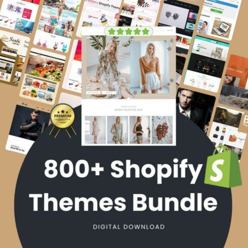 800+ Premium Shopify Themes Bundle – Instant Access + MRR New (2025)Shopify Themes Bundle 2025 New cover image.