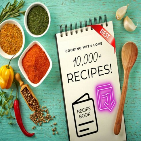 Recipe EBooks Bundle | Over 10,000 Cooking & Recipe eBooks Pack Bundle | Resell Right | Digital Cookbook Bundle Ebook cover image.