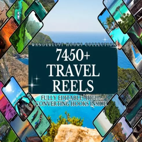 Luxury Travel Video Reels, 7000+ Luxury Summer Vacation Reels, Travel Reels Video Bundle Stock Footage with MRR & PLR Master Resell Rights cover image.