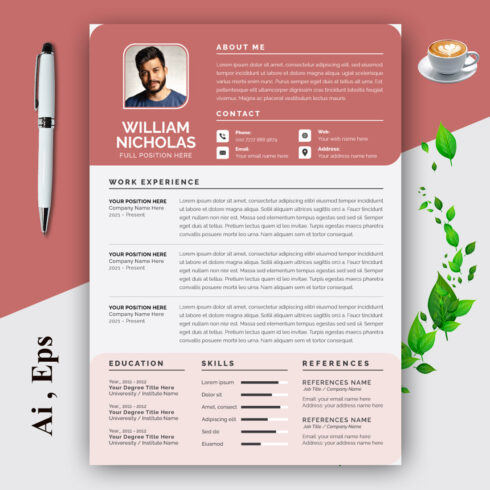 Minimal Resume and Cover Letter cover image.