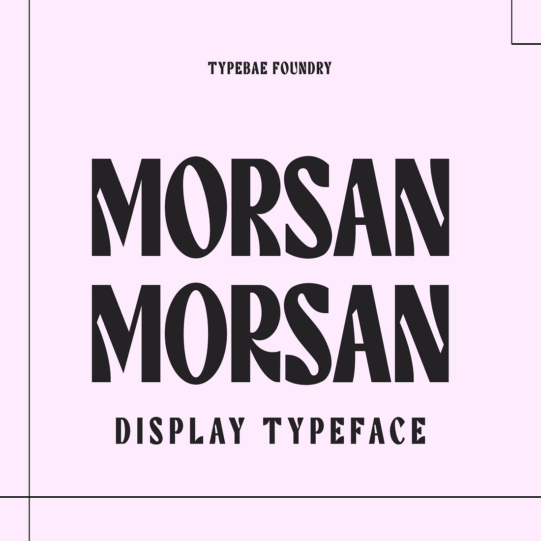 Morsan Display Font preview image.