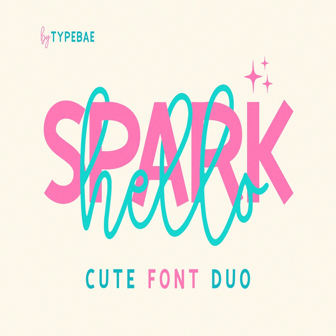 18 hello spark cute font duo 492
