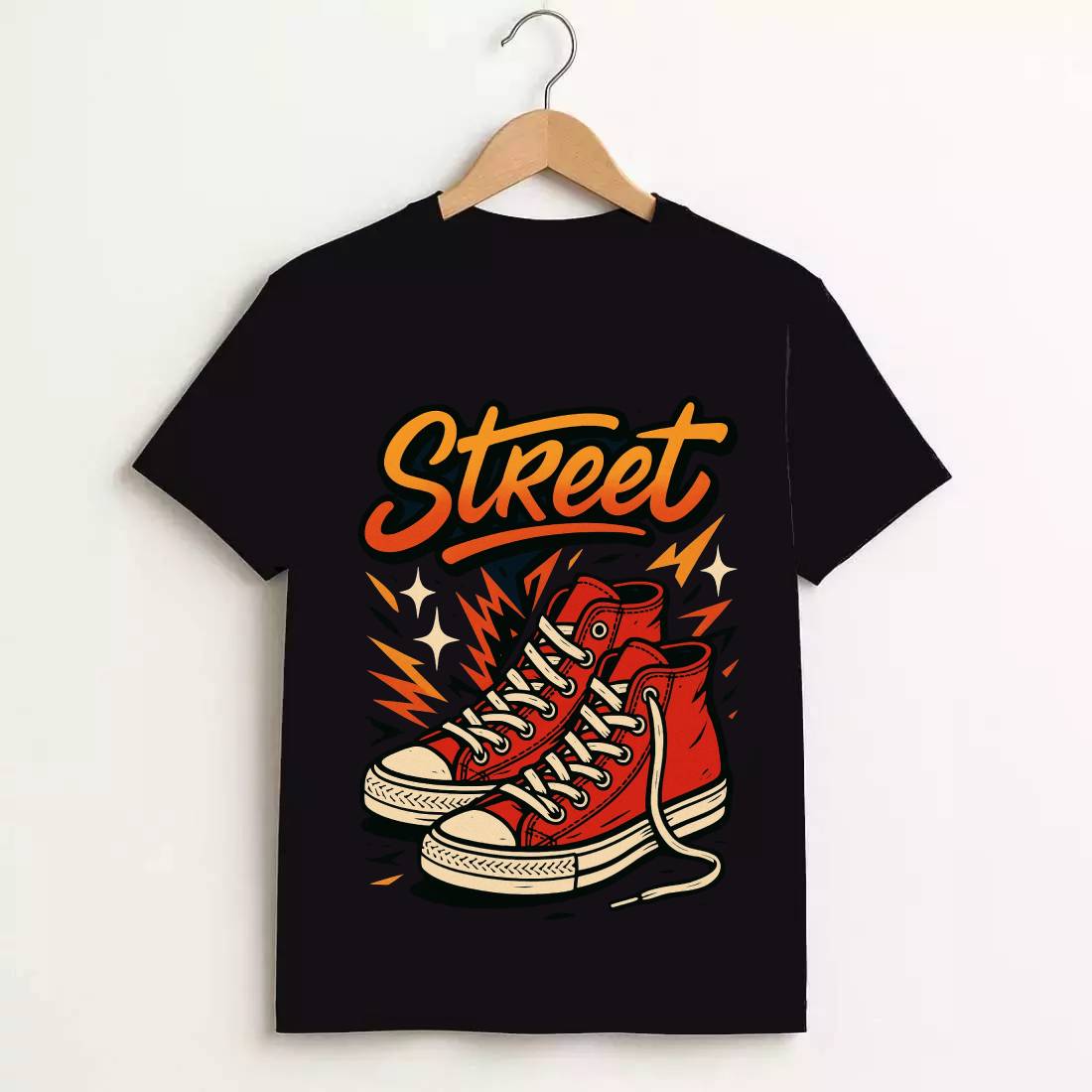Sneakers T-Shirt Design preview image.