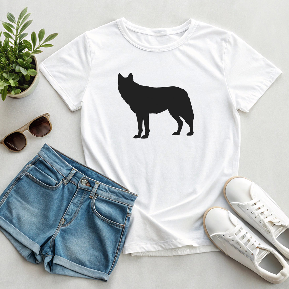 Wolf Silhouette Set preview image.