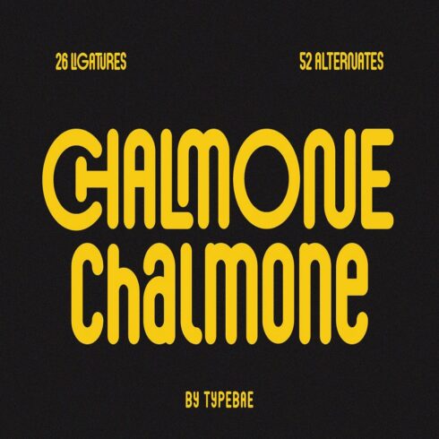Chalmone - Condensed Rounded Font cover image.