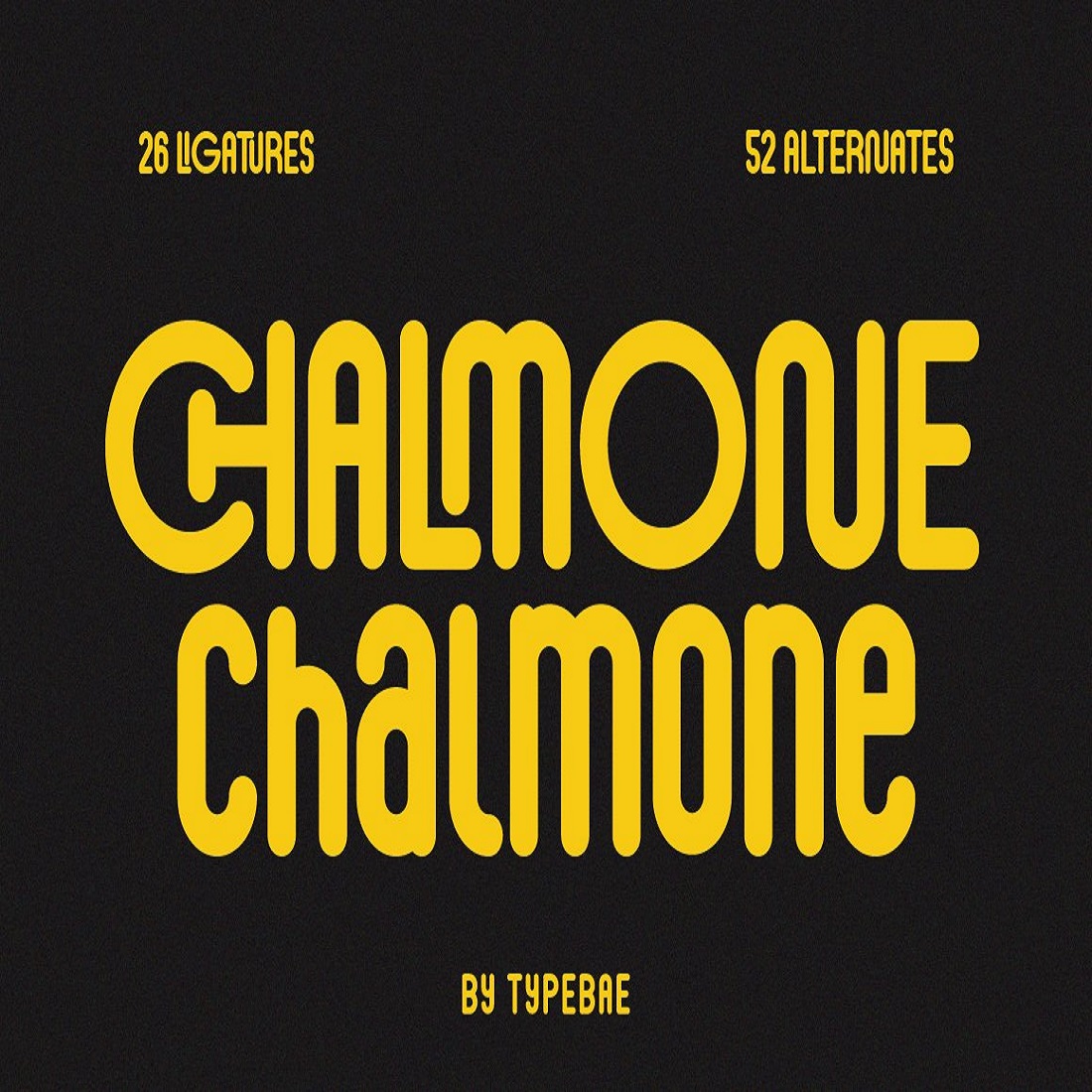 Chalmone - Condensed Rounded Font cover image.