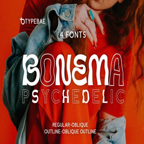 Bonema Psychedelic Font cover image.