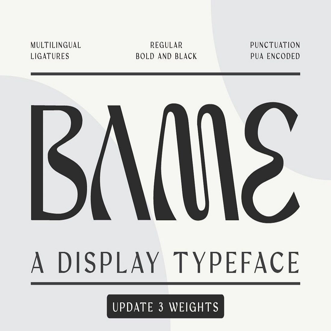 3 bame display typeface 305