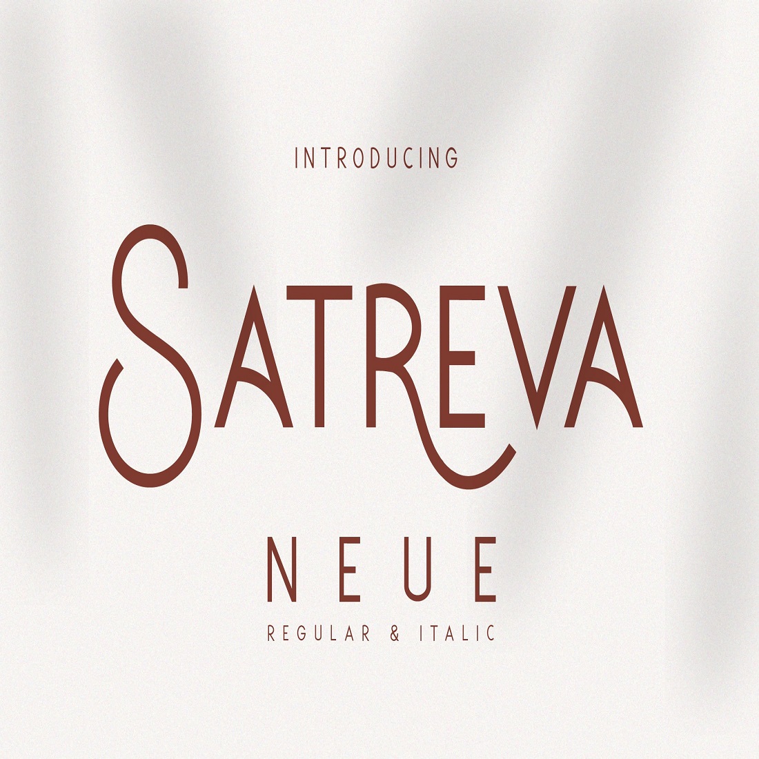 Satreva Neue - Elegant Sans Serif cover image.