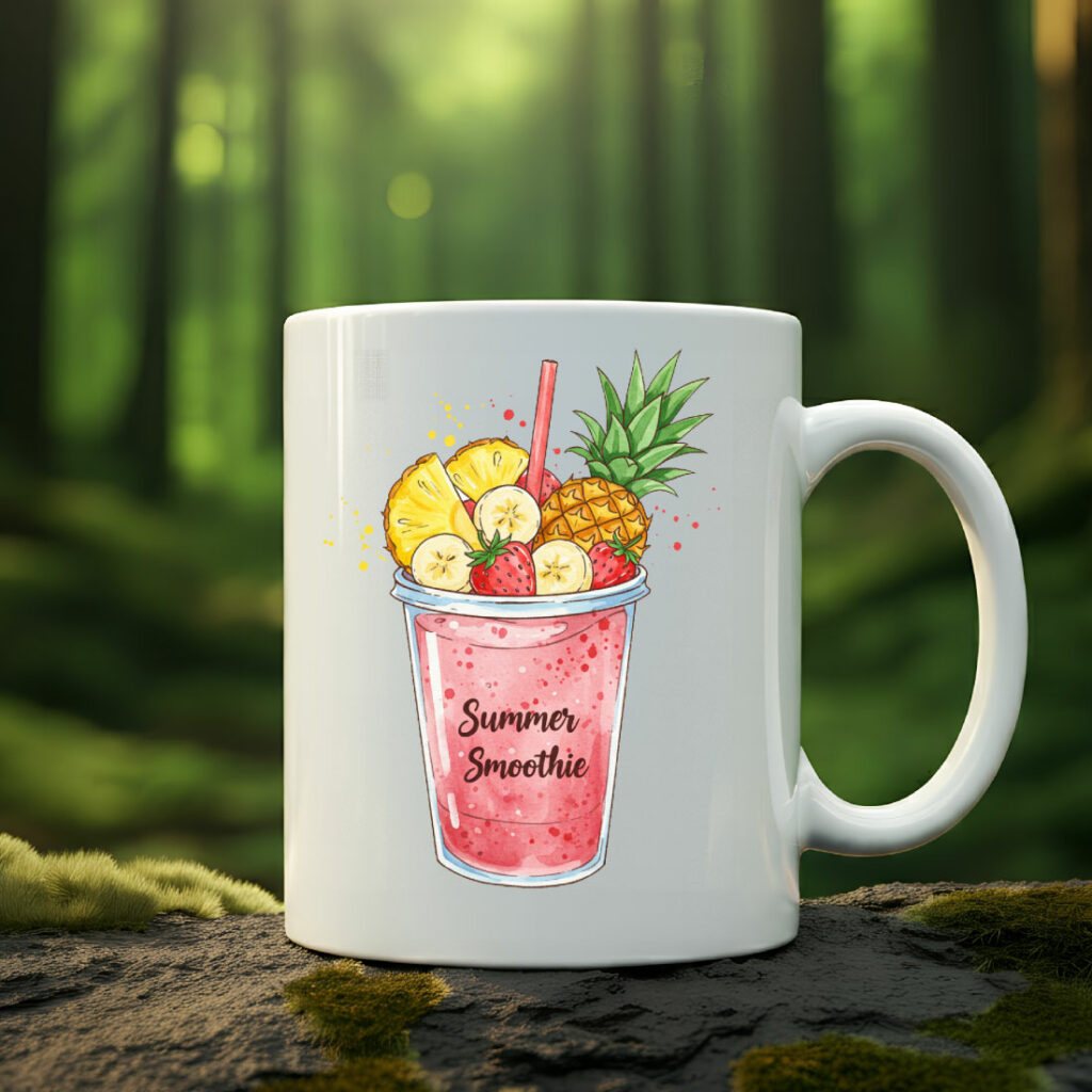 15+ Summer Tropical Smoothie Cup Clipart PNG | High-Res Sublimation ...
