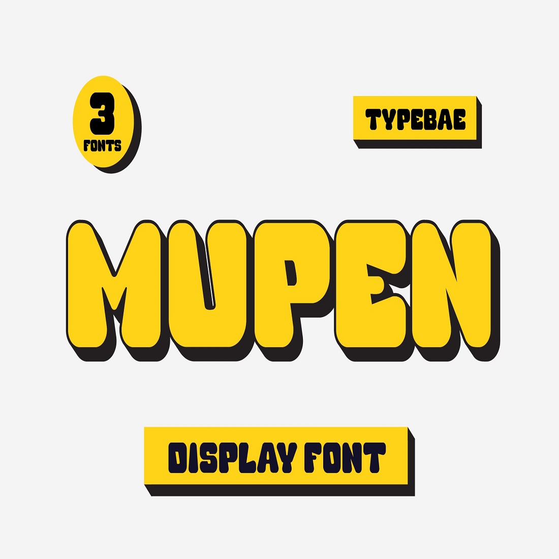 4 mupen bold fun display font 410