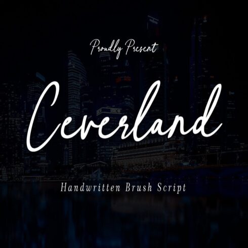 Ceverland Handwritten Brush Font cover image.