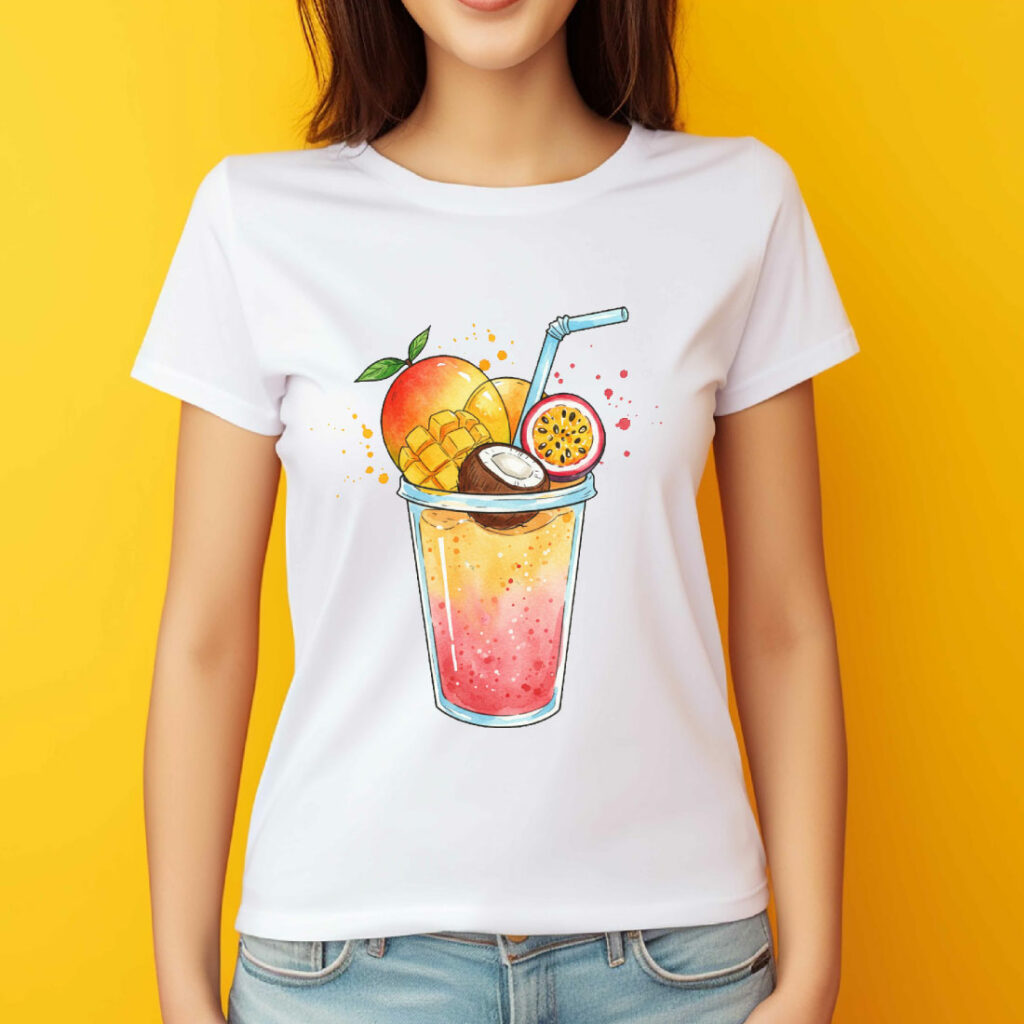 15+ Summer Tropical Smoothie Cup Clipart PNG | High-Res Sublimation ...