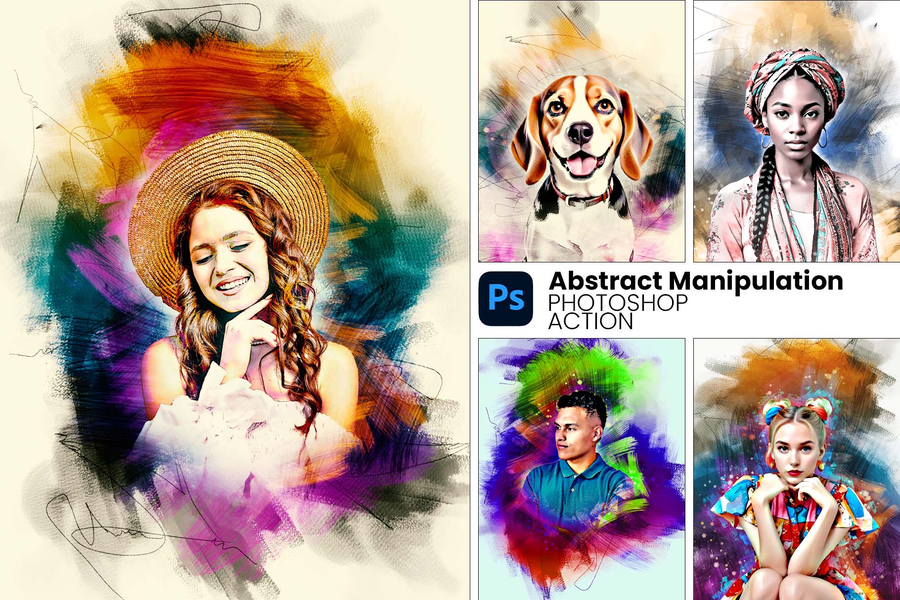 abstract manipulation photoshop action cover 634
