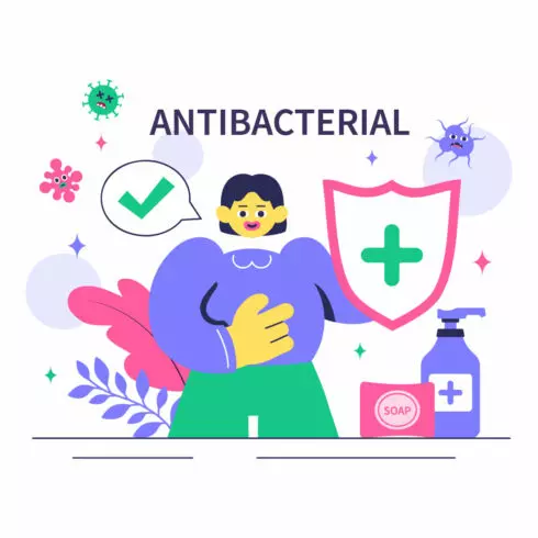 11 Antibacterial Practices Illustration cover image.