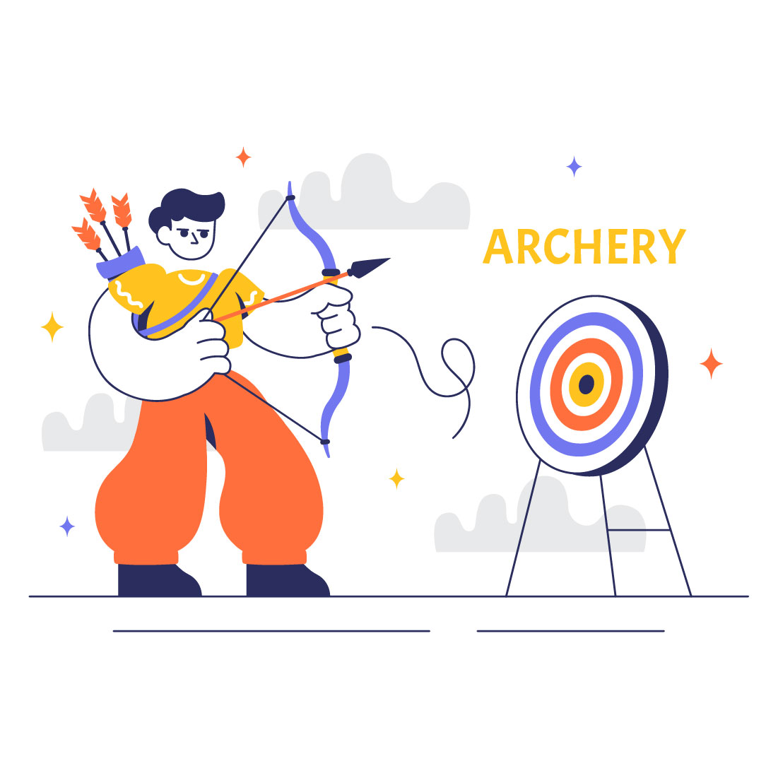 10 Archery Sport Illustration preview image.