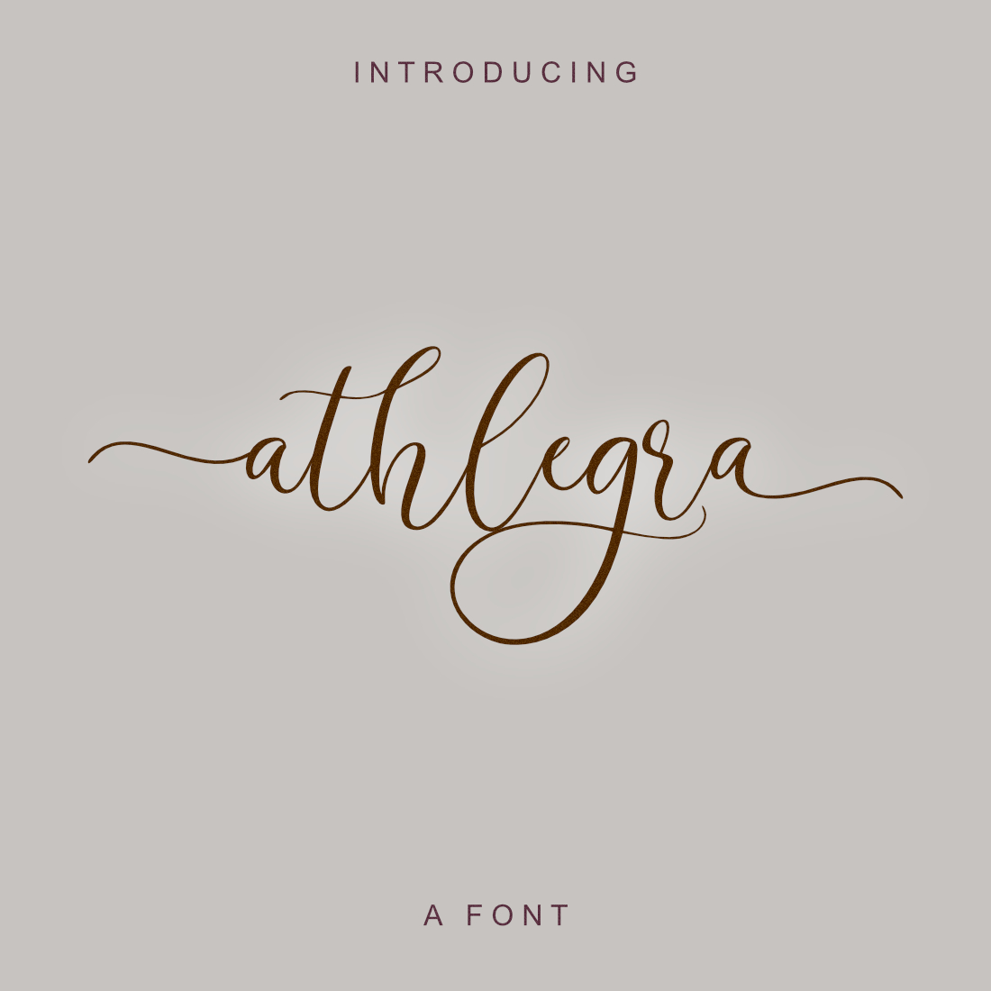 athlegra Script Font cover image.