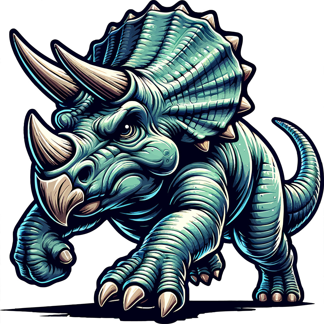 Dinosaurs Vector image Scalable, Printable, editable Collection cover image.
