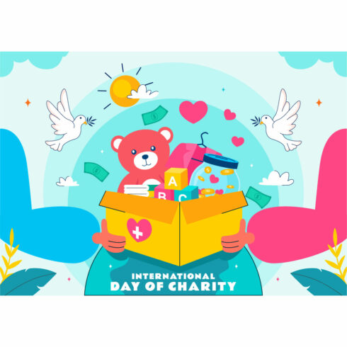 10 International Day of Charity Illustration cover image.