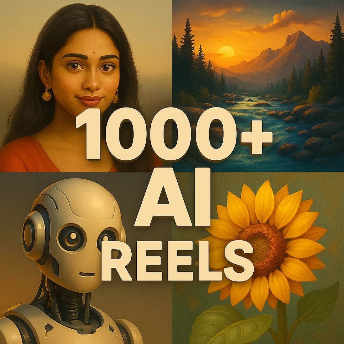 1000+ AI HINDI STORY REELS cover image.