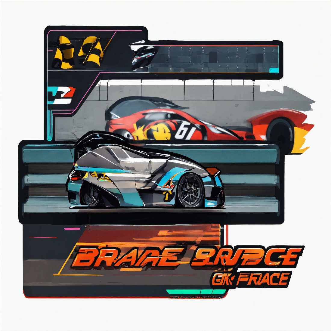 clean modern bike drag race car 1 766