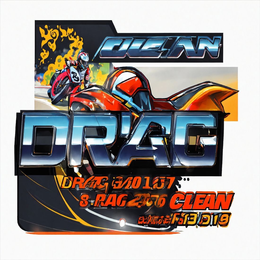clean modern bike drag race car 4 203