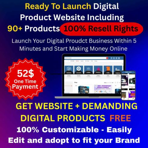 Ready-Made E-Commerce Store: We’ve done the hard work for you Your fully automated digital product e-commerce store is ready to go, with top-selling products already loaded cover image.