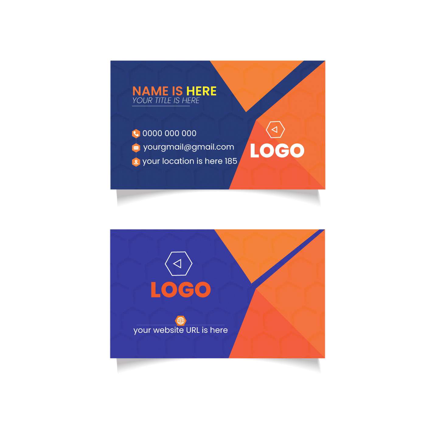Modern Corporate Business Card Template – Professional & Creative Design preview image.
